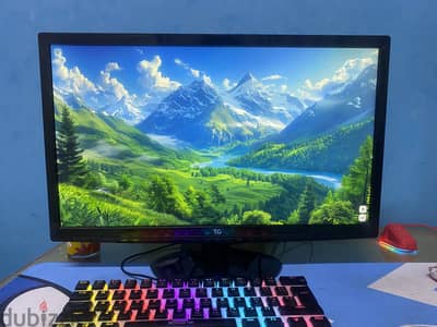 شاشه 23 بوصه 60hz تتكسر سرعتها ل ٧٥ عادي