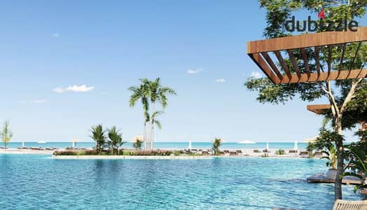 دوبلكس مع رووف وتراس للبيع تشطيب كامل   بإطلالة على البحر في Cali Coast – رأس الحكمة