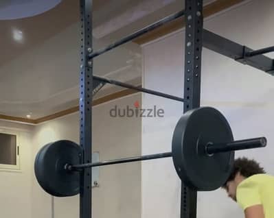 راك حديد ٣ عقلة - ستارك فيتنس wall mounted rack 3 pull up bars stark