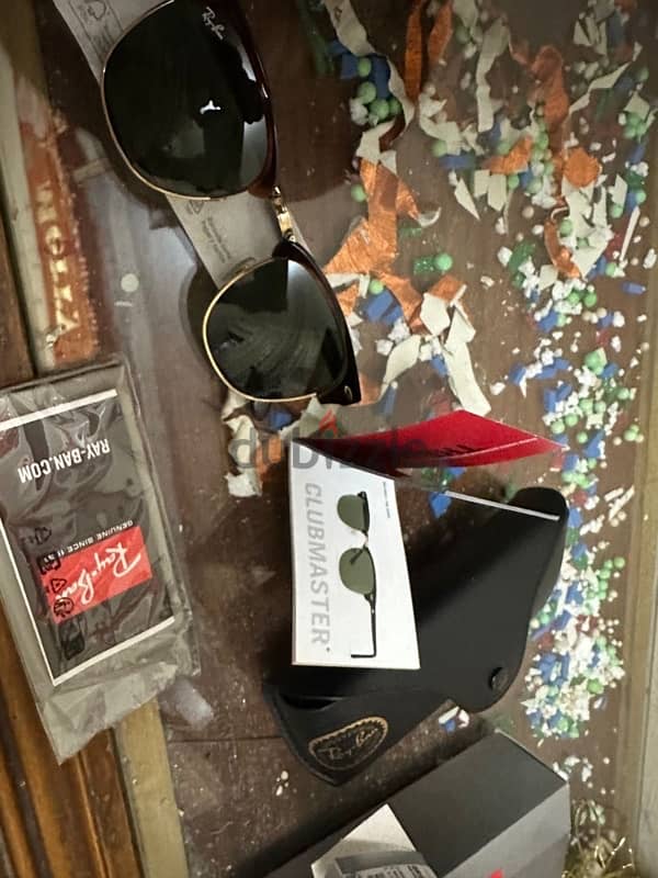 original rayban clubmaster brown tortoise (authentic) 1