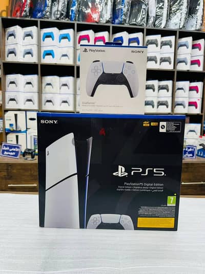 ps5 slim digital new with one controller - playstation5 ضمان سنة