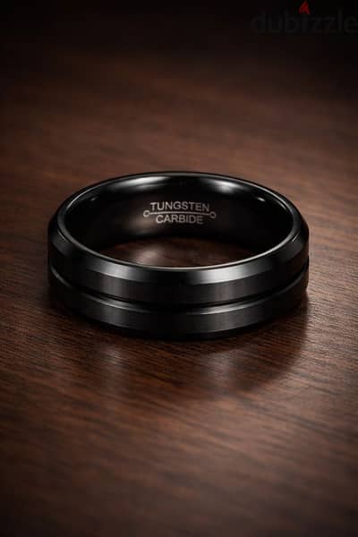 Black Tungsten Carbide Ring