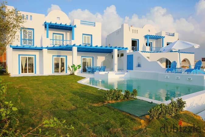 Chalet for sale fully finished, 125 meters, 3 bed in MV Ras Al-Hikma North Coast