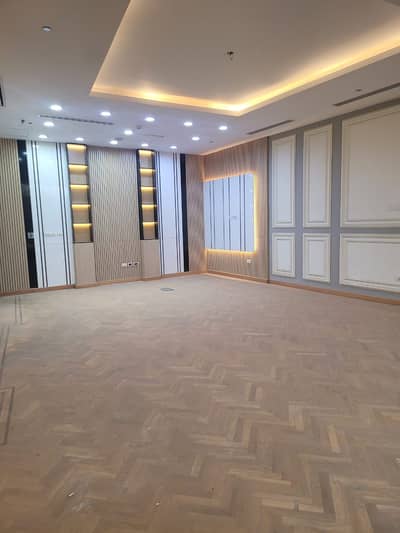 Office for rent, 200 sq m, ground floor, near Al Rehab - finished with air conditioning - Fifth Settlement