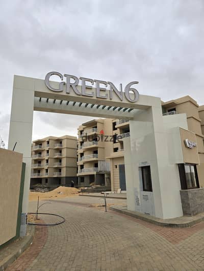 For sale: 167m² ground floor apartment with garden in Green 6 Compound - Idris Buildings - Delivery 4/2026                                           .