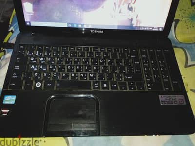 توشيبا C850 حالة الزيرو - كارت شاشة خارجي AMD - بطارية أصلية