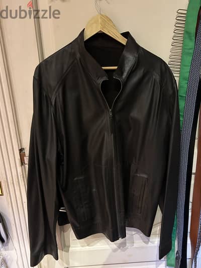 Lether casual jacket xl double face