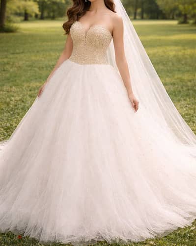wedding dress فستان زفاف جديد