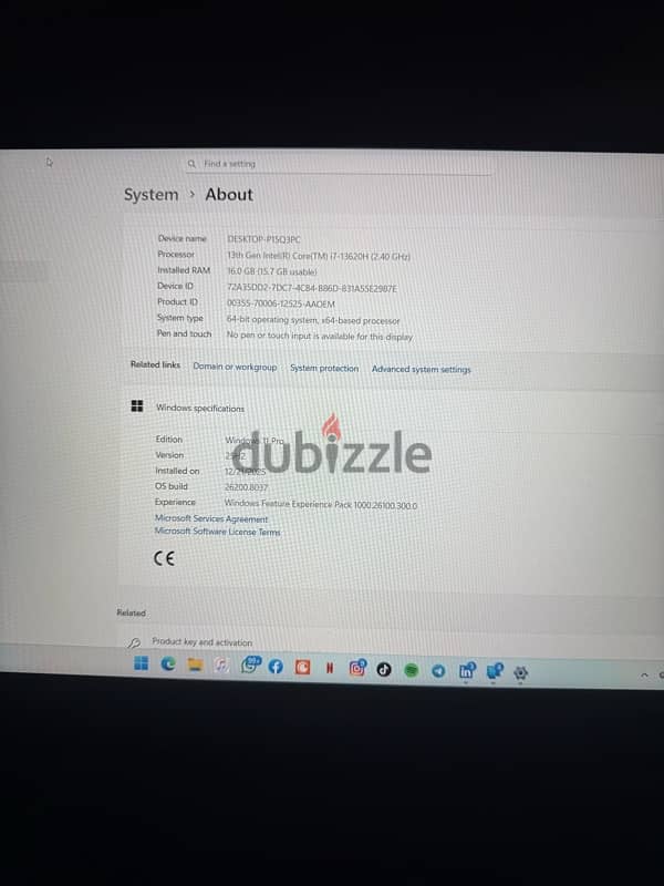 MSI CYBORG 15A13VF  GAMING LABTOP 2