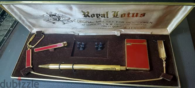 طقم كلاسيك قلم +ولاعة +ميدالية مفاتيح + دبوس كرافت