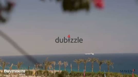 شاليه بجاردن تشطيب كامل للبيع بإطلالة مباشرة على البحر – استلام فوري في باي ماونت الجلالة العين السخنة