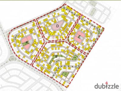 Land for sale in Beit El Watan – Orchid, Fifth Settlement, New Cairo - A distinguished location in the Orchid area of Beit El Watan, Fifth Settlement, with a garden