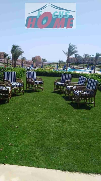 شالية للايجار أرضي بحديقة في لافيستا العين السخنة بجوار تلال  Lavista Topaz El Sokhna