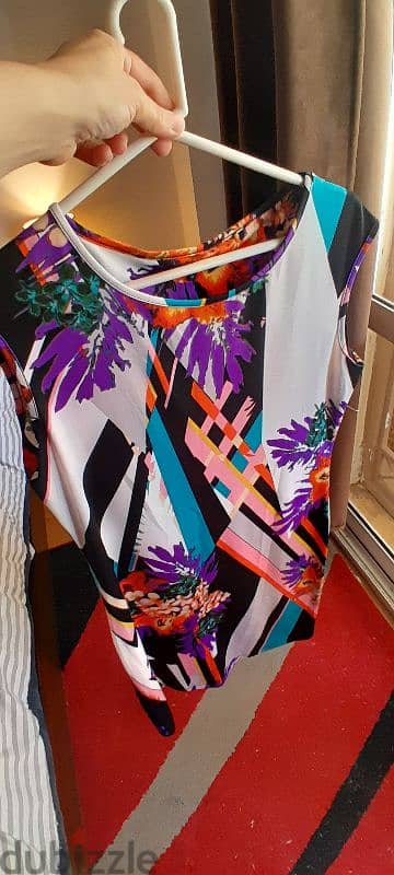 pattern coloured light summer dress