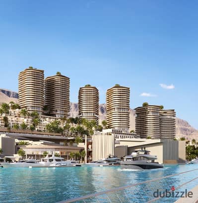 Chalet for Sale – Fully Finished with Air Conditioning, Directly on the Sea in the First Towers on the Red Sea, IL Monte Galala Resort