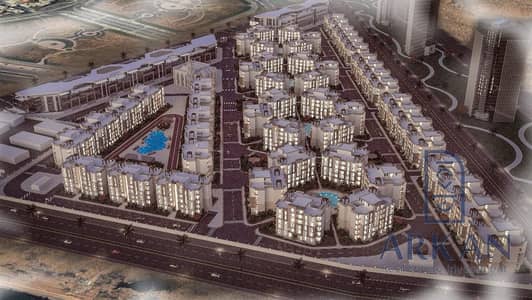 HMApartment for sale in a fully serviced compoundonZewail Street,directly opposite Zewail University. 3 bedrooms, 3 bathrooms. Down payment of 450,00