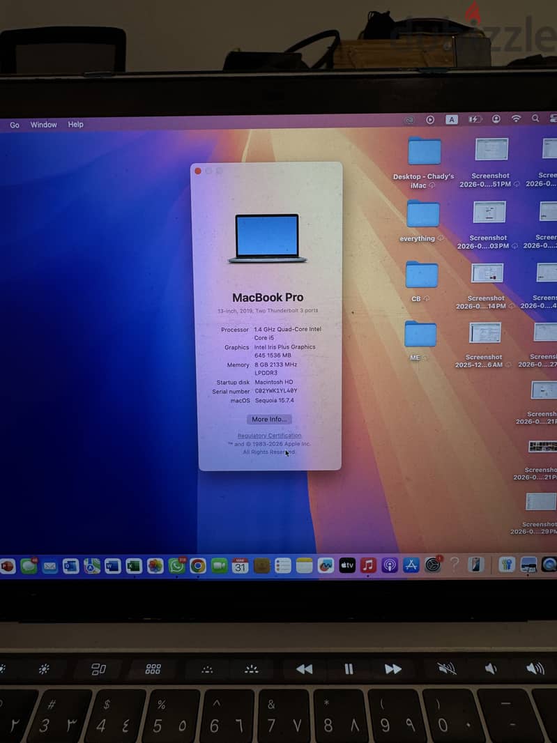 MacBook pro 2019 13” 10