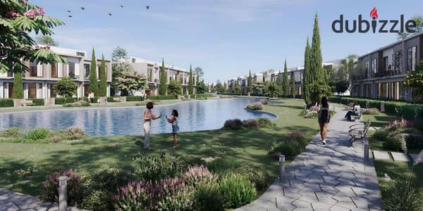 Premium fully finished studio with a private garden with installments over 10 years, next to Palm Hills – October