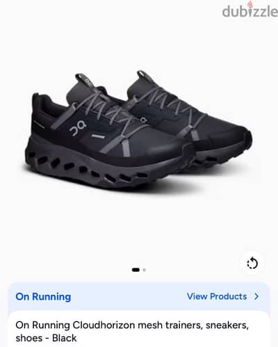 On Running Cloudhorizon size 45 mesh trainers, sneakers, shoes - Black
