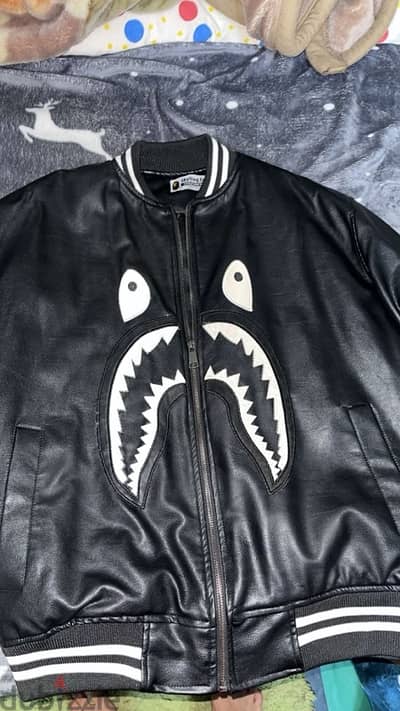 bape jacket جلد medium