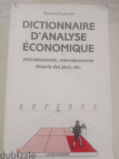 Dictionnaire d'analyse économique