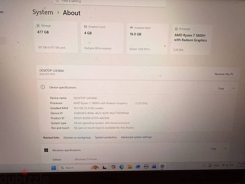 Dell G15 5515 2