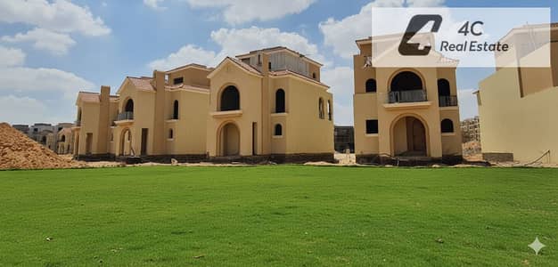Standalone villa for sale ready for viewing 237 sq m in Sarai New Cairo compound 4 bedrooms near the New Administrative Capital and Madinaty