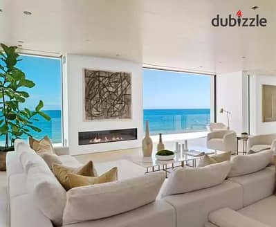 Hurry and book your fully finished unit with ACs, first row on the sea with a panoramic view for sale in Il Monte Galala Ain Sokhna