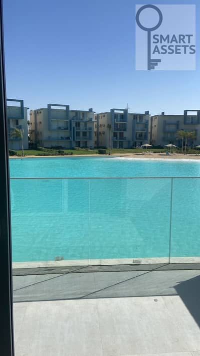 Lagoon view first floor chalet with side garden for sale at fouka bay