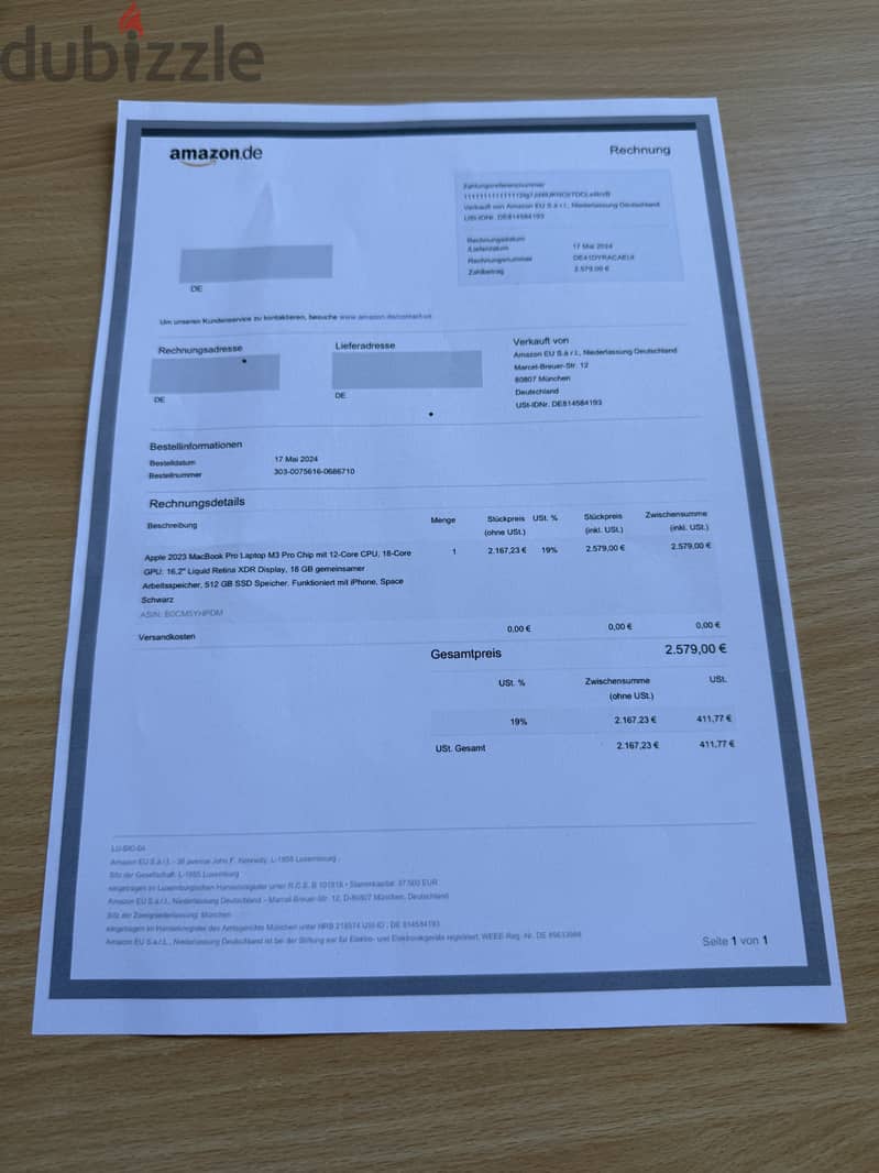 MacBook Pro 16'M3 pro 18GB with box 8