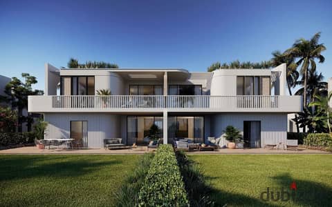 Resale fully finished chalet with a garden, ready for viewing, overlooking the lagoon