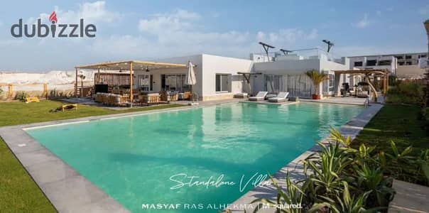 Fully Finished Chalet Directly on the Sea for Sale in a Prime Location in Ras El Hekma, North Coast, Next to Fouka Bay