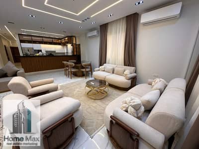 Furnished apartment for daily and monthly rent, hotel-style furnishings, premium location, Sheikh Zayed first residence