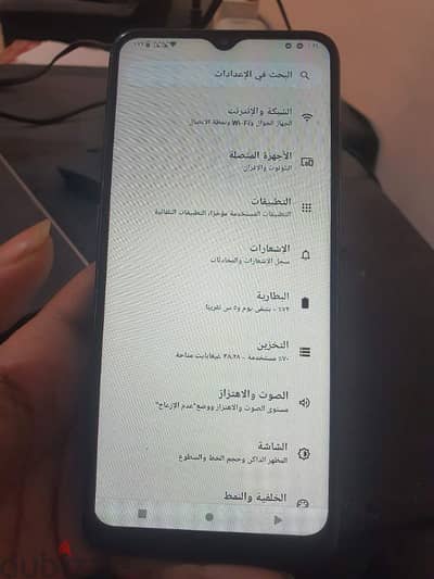 نوكيا G20 مساحه ١٢٨ رام ٤ جيجا بصمه جانبيه ٤ كاميرات بدل فقط مش للبيع