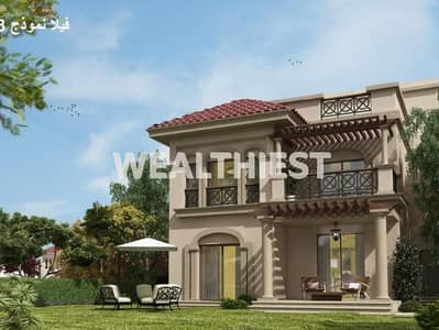 فيلا مستقلة للبيع في Four Seasons VG3 مدينتي بمساحة واسعة وإطلالة جاردن فيو وتصميم كلاسيكي حديث