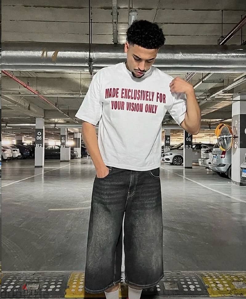 White Tshirt with red print 1