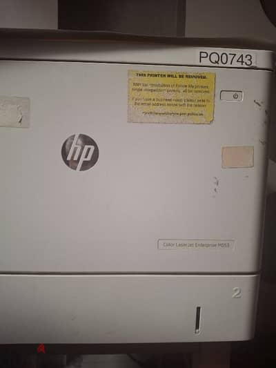 HP peinter laser color M553m برنتر ليزر الوان