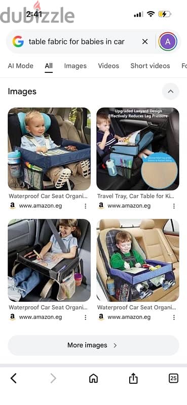 Baby car/travel Fabric table