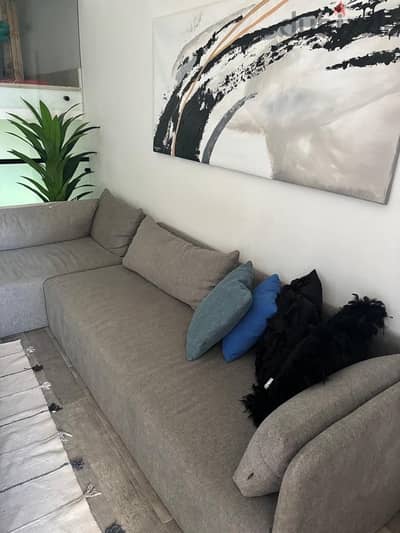 Cozy L- Shape (large Grey Sofa)
