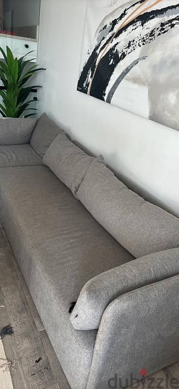 Cozy L- Shape (large Grey Sofa) 2
