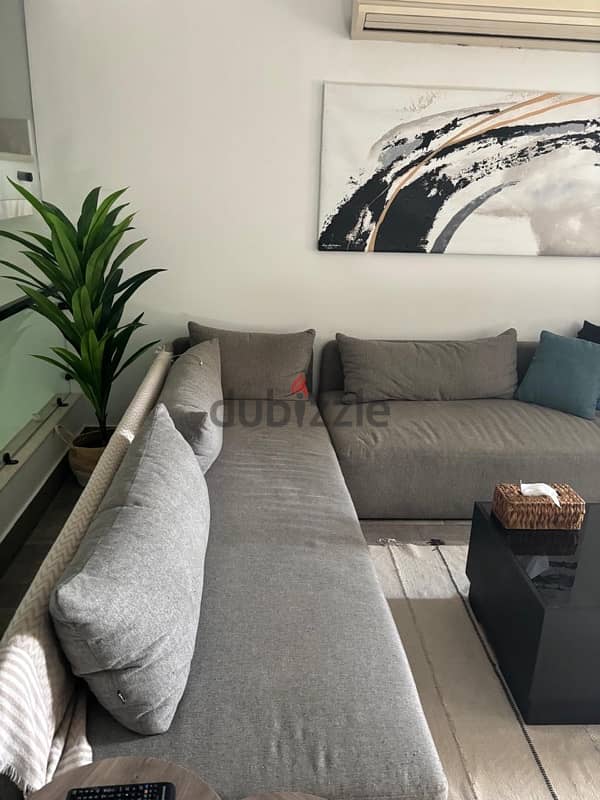 Cozy L- Shape (large Grey Sofa) 4
