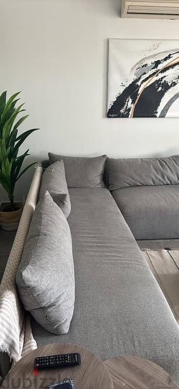 Cozy L- Shape (large Grey Sofa) 6
