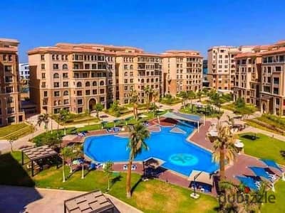 2 bedrooms fully finished Ultra Super Lux in New Cairo Ninety Avenue compound featuring a double view in a fully inhabited compound with all service