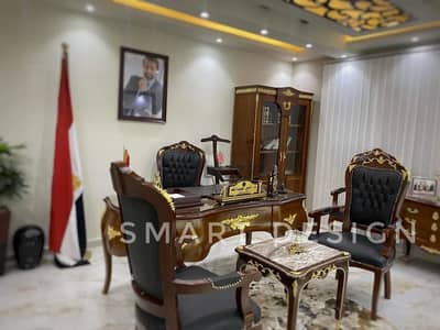 مكتب مدير مكتب مستشار مكتب خشب زان احمر مطعم بنحاس مكتب فاخر