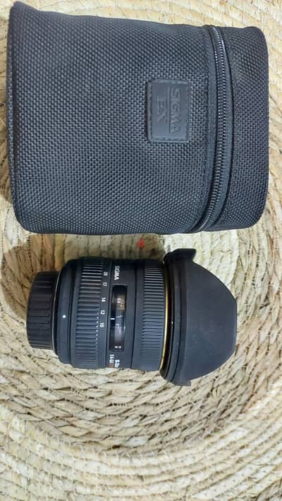 عدسة Sigma 10-20mm f/4-5.6 EX DC HSM for Nikon وايد احترافية  ممتازة
