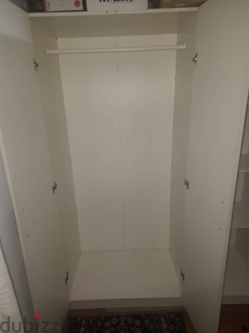 BRIMNES Bed & Wardrobe 140×200cm 4