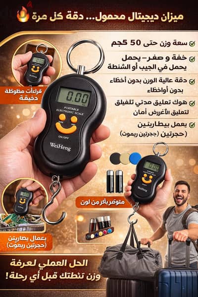 ميزان محمول ٥٠ كجم  حساس جدا جدا