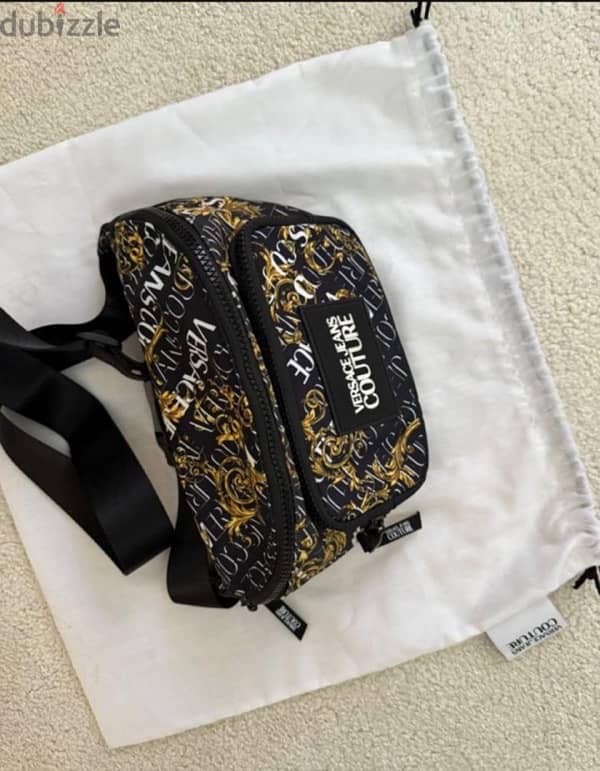 Versace Jeans Couture Black & Gold Range Pouch 3