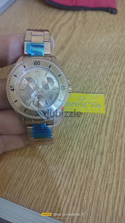 ساعة Invicta Angel الاصلية دهبية اللون موديل 21684