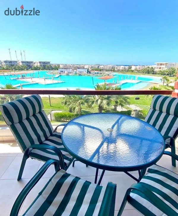 Fully Finished 100 sqm Chalet for Sale – Direct Lagoon View in a Prime Location at Amwaj
